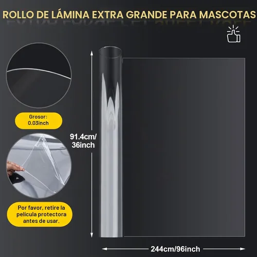 Vista 2 de Beeveer - Rollo de plástico transparente para manualidades