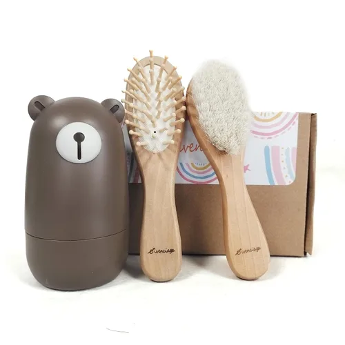 Vista 9 de Juego de cortaúñas para bebés, conjunto de manicura para bebés y pedicura con estuche lindo. Set de regalo para recién nacidos, bebés y niños