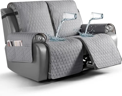 Vista 35 de TAOCOCO Funda reclinable 100% impermeable, antideslizante, lavable, con correas elásticas para las piernas, protector de muebles para perros