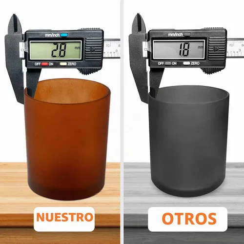 Vista 7 de SUPMIND Paquete de 15 tarros de vidrio para velas, recipientes vacíos de 7 onzas líquidas de ámbar esmerilado con tapas de bambú y etiquetas
