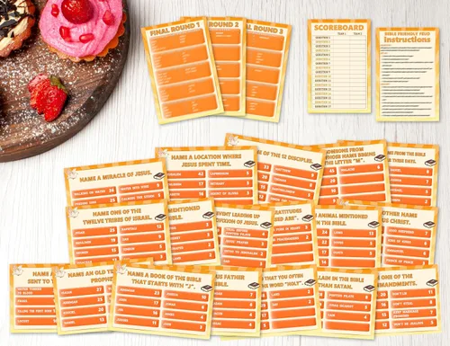 Vista 4 de Juegos de peleas bíblicas, tarjetas de juego cristianas, juegos religiosos de fiesta familiar para amigos y familiares, juego de peleas amistosas