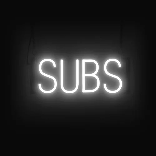 Vista 27 de SpellBrite DELI Sign Letrero relacionado con delicatessen con aspecto neón, fuente de luz LED azul 13.4 x 6.3 pulgadas
