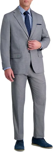 Vista 37 de Haggar Pantalones y Chaquetas de Traje por Separado Jmh Premium Stretch de Corte Entallado para Hombres Negro Sólido