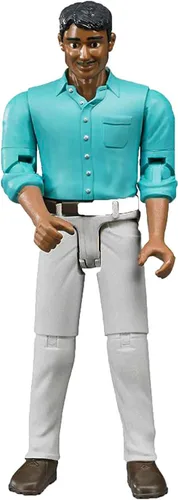 Vista 6 de Bruder Hombre, Piel oscura, jeans azul oscuro
