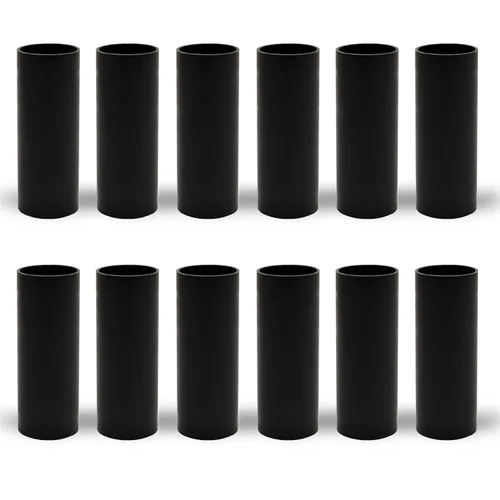 Vista 8 de GooChan Fundas de vela de plástico negro de 2, 3, 4, 6, 7 pulgadas, fundas para enchufes de araña, juego de 12 cubiertas para enchufes de base