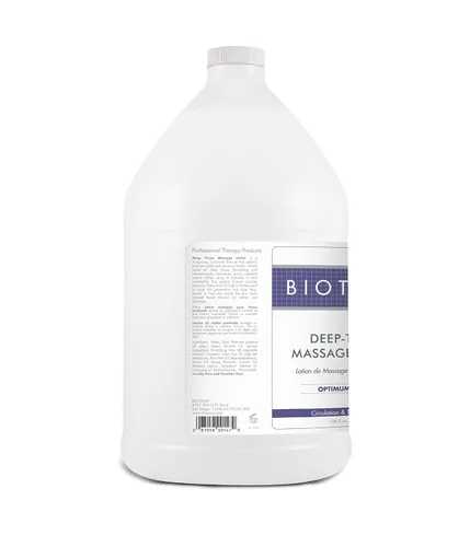 Vista 2 de BIOTONE Loción de masaje de tejido profundo, textura rica, deslizamiento duradero, uso para sueco, punto de gatillo, deportes y tejido profundo
