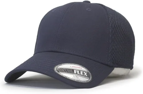 Vista 12 de The Vintage Year Algodón con malla de aire de poliéster elástico Back Flex Six Panel Gorra de béisbol A-flex Granate