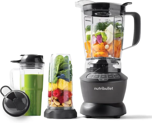 Vista 11 de NutriBullet ZNBF30500Z - Set de licuadora de 1200 W, 1200 W, color gris oscuro