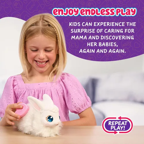 Vista 7 de Little Live Pets Bunny Mama Surprise Toy Set, Hutch Interactive Animal