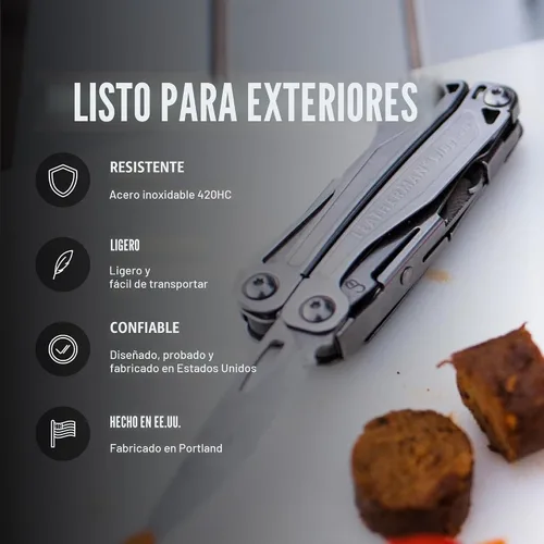 Vista 4 de Multiherramienta Leatherman Wingman, acero inoxidable