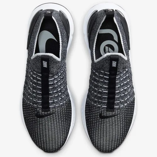 Vista 2 de Nike React Phantom Run Fk 2 - Tenis de correr para hombre Cj0277 True WhiteBlackPure PlatinumWhite