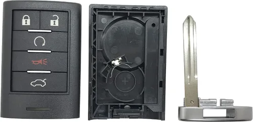 Vista 5 de Funda de repuesto para llavero de 5 botones para Cadillac STS CTS 2008-2013 sin llave inteligente con control remoto