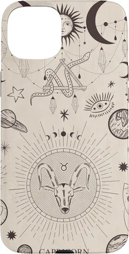 Vista 9 de Estuche estético para iPhone 12/12 Pro astrológico celestial con signo del zodiaco Capricornio