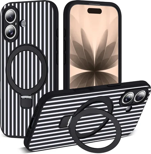 Vista 85 de SKYLMW Funda diseñada para iPhone 11 con soporte magnético invisible Compatible con Mag-Safe, a prueba de caídas de grado militar, a prueba