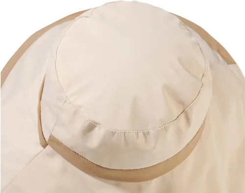 Vista 8 de Sombreros de sol para mujer, ala ancha grande, protección UV, protección UV, sombrero de pesca al aire libre, gorra de playa plegable