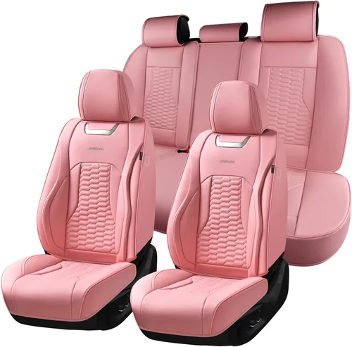Vista 33 de Coverado - Fundas de asiento delantero de coche, fundas de asiento de cuero de lujo para automóviles, fundas de asiento de automóvil protectoras