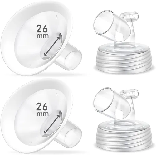 Vista 17 de Juego de 2 bridas de 0.55 pulgadas, protector de borde suave actualizado y conector de base de boca ancha, piezas de bomba para Spectra S2 Spectra