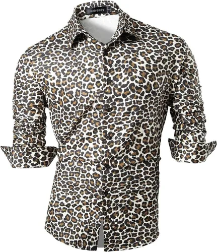Vista 101 de JZS041, camisa de vestir de manga larga para hombre