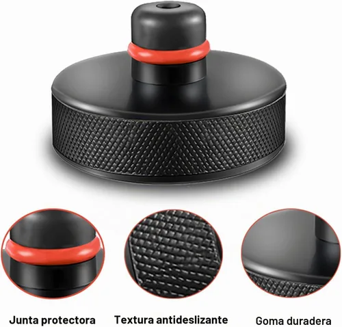 Vista 3 de Almohadilla de gato de elevación compatible con Tesla Modelo 3/Y/S/X 2013-2026 Herramienta de adaptador de almohadilla de goma con bolsa