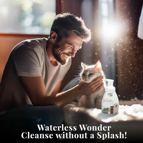 Vista 6 de Citrus Magic Champú para mascotas sin enjuague para mascotas, 8 onzas líquidas