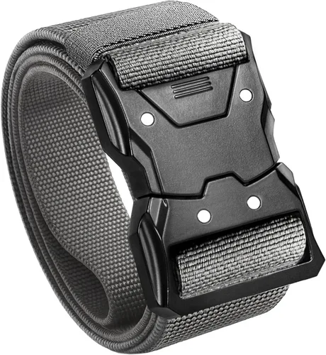 Vista 11 de TECEUM Tactical Belt – Heavy-Duty & Quick Release – Military, Work, Rigger, Duty & Utility Belt for Men