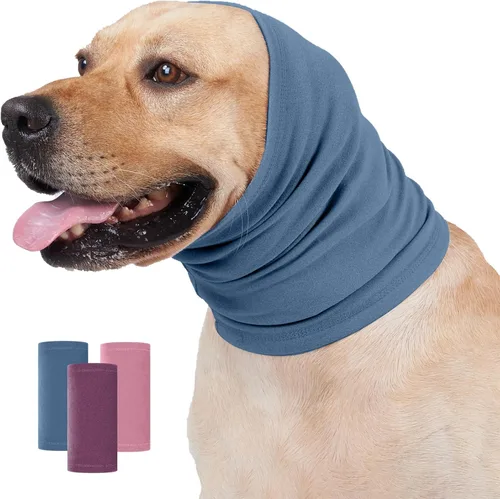 Vista 18 de Nanaki Sudadera con capucha calmante para perros, fundas silenciosas para la cabeza, cubiertas para las orejas, capucha para baño de ruido