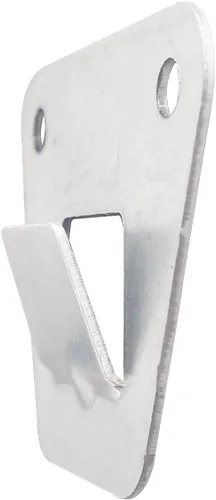 Vista 3 de Soportes de montaje para ventilador de pared, paquete de 2, plateado, acero, montaje en pared
