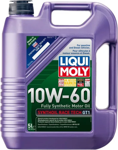 Vista 3 de Aceite para motor de la marca Liqui Moly, tecnología GT1, 10W-60