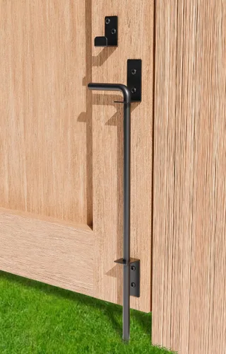 Vista 9 de Perno de caña de servicio pesado de 12 pulgadas, varilla de caída de puerta, herraje extra grueso, pestillo de suelo para cercas de madera, PVC