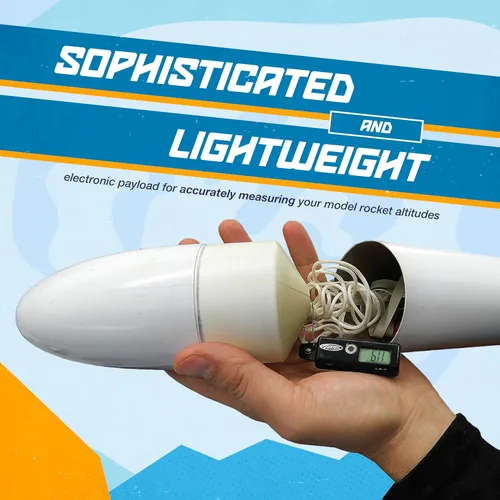 Vista 3 de Estes Altímetro 2246, rastreador de altitud modelo cohete volador, kit de accesorios para mayores de 10 años