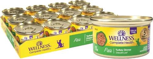 Vista 15 de Wellness Complete Health - Alimento húmedo en paté para gatos adultos, natural, rico en proteínas, sin granos, 3 onzas, paquete de 24