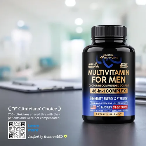 Vista 4 de Multivitamínico para hombres - Complejo B y B12 Whole Foods & Enzimas