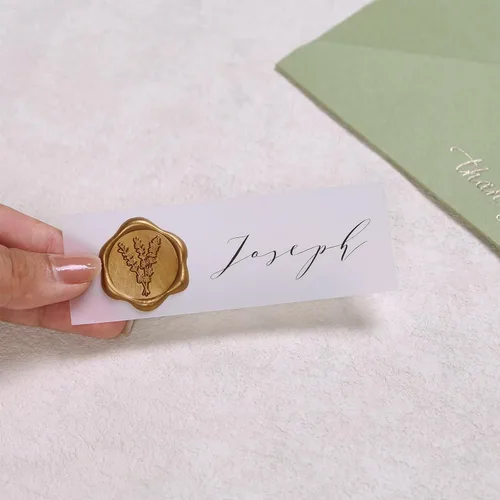 Vista 5 de UNIQOOO Calcomanías de Sello de Cera - Calcomanías de Sello de Sobre de Invitación de Boda de Eucalipto, 100 Piezas de Calcomanías Autoadhesivas