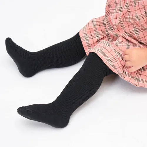 Vista 5 de Stelle Medias de bebé para niña, mallas de punto sin costuras, medias de algodón para bebés
