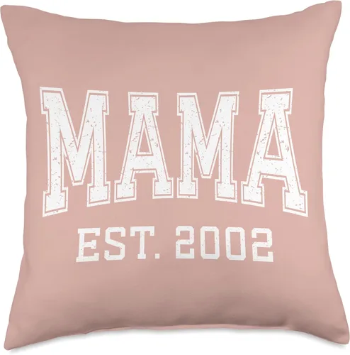 Vista 4 de Mama Est 2002 Custom Mom Personalized Mothers Day Customized Throw Pillow