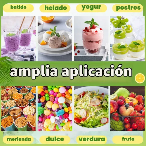 Vista 7 de Paquete de 50 vasos desechables de plástico para postre de 8 onzas