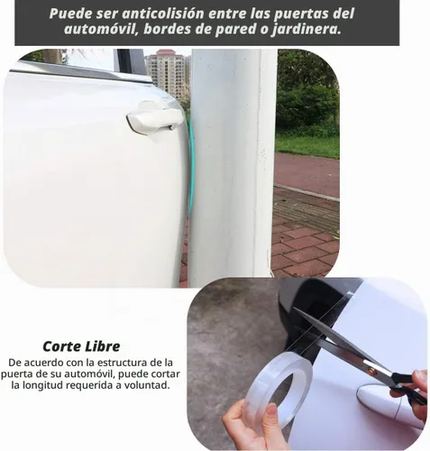 Vista 8 de ToLanbbt Protector Invisible para Borde de Puerta de Automóvil, Protectores de Umbral de Puerta Automotriz Anti-Rayones, Cinta Adhesiva Impermeable