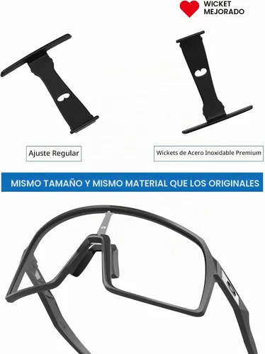 Vista 2 de Wicket de repuesto para gafas de sol Oakley Sutro OO9406/Sutro Asian Fit OO9406A/Sutro S OO9462 - Opciones Negro