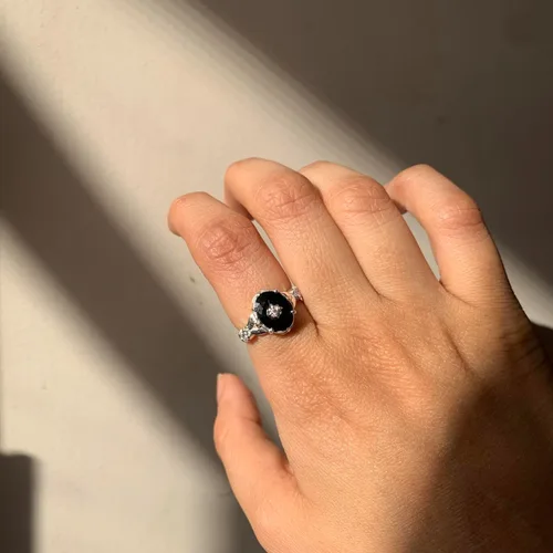 Vista 3 de Anillo Art Deco vintage para mujer