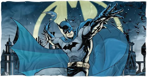 Vista 10 de LOGOVISION Batman Batman Dc - Toalla de playa con licencia oficial de 30 x 60 pulgadas