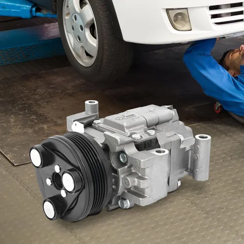 Vista 6 de Compresor de CA, compresor del A/C con el embrague para 2004-2009 57463 Air Conditioning Compressor Replaces for Mazda 3 SPORT 2.0L