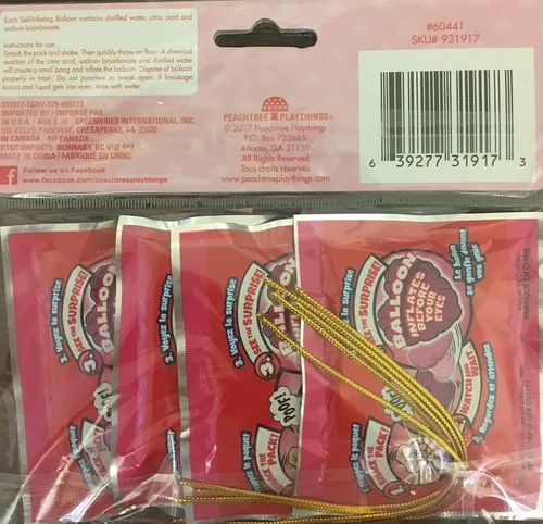 Vista 2 de Wack-a-pack Globos para el Día de San Valentín (juego de 3 unidades)