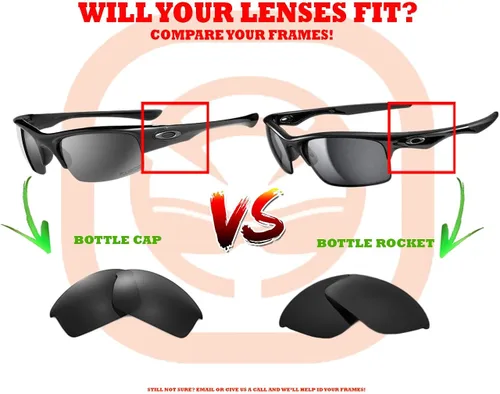 Vista 5 de Seek Optics Lentes de sol de repuesto para Oakley Bottle Rocket - Reemplaza una lente rayada o rota en marcos existentes