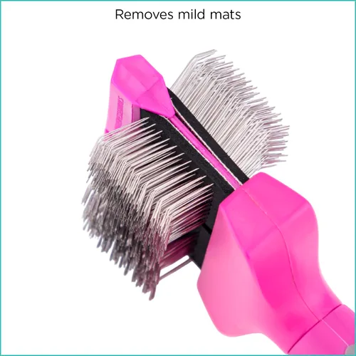 Vista 2 de Groomer Essentials Cepillo flexible para deslizar - Doble/Media Firma