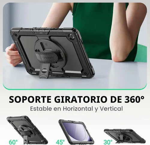 Vista 4 de SEYMAC Funda para Samsung Galaxy Tab A9+/ A9 Plus Funda de 11 pulgadas 2023 (SM-X210/X216/X218), de servicio pesado resistente a prueba de golpes