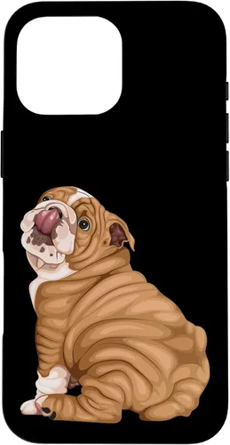 Vista 19 de Funny Puppy Art Illustration English Bulldog Owner Case para iPhone 17