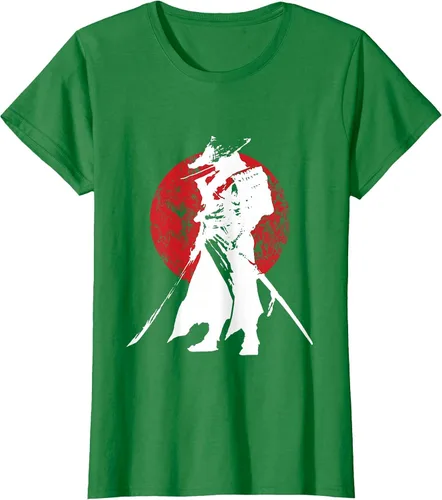 Vista 42 de Vintage Japanese Samurai Retro Bushido Warrior Japan Sword T-Shirt Asphalt Grey