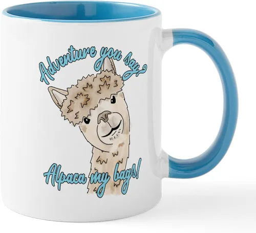 Vista 23 de CafePress A Is For Alpaca Taza de café de cerámica de 11 oz (11.0 fl oz)
