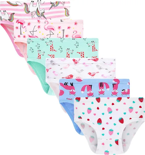 Vista 21 de Barara King - Ropa interior de algodón suave para niñas pequeñas, infantes y niños
