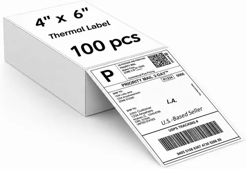 Vista 18 de Papel de etiquetas de 4 x 6, etiquetas de envío térmico directo